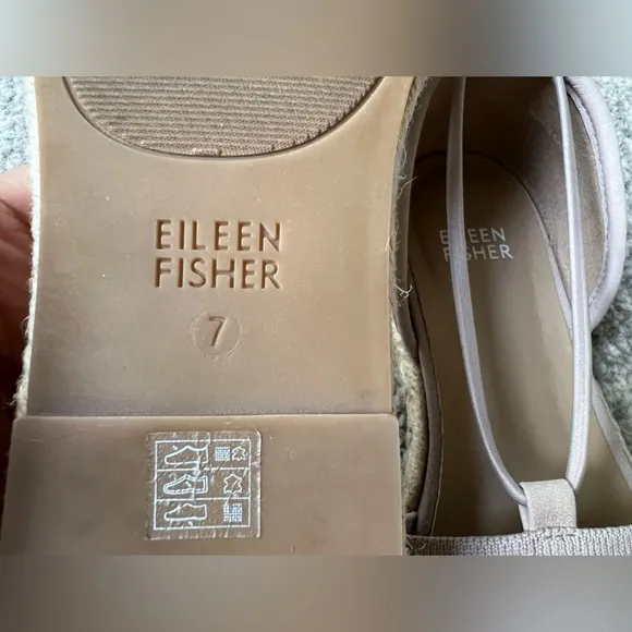 Eileen Fisher Mews Mesh Espadrilles Womens 7 Blush Slip On Sandals