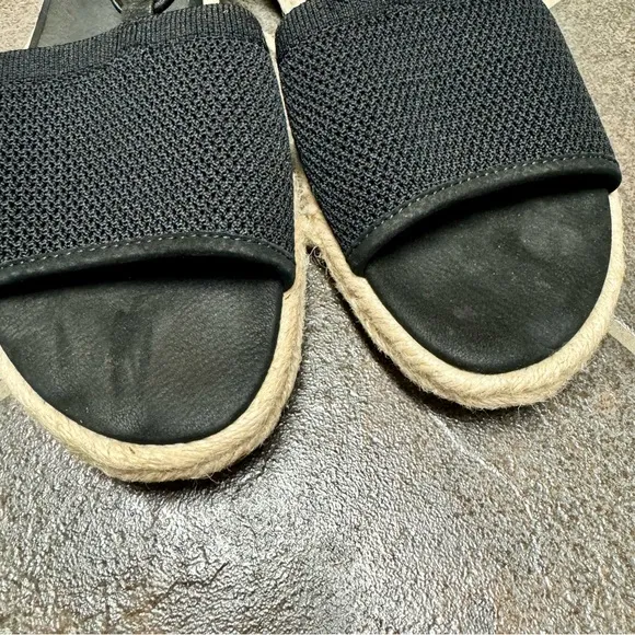 Eileen Fisher Mews Mesh Slip On Espadrilles Flats Womens Shoes Black 9.5