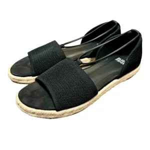 Eileen Fisher Mews Mesh Slip On Espadrilles Flats Womens Shoes Black 9.5