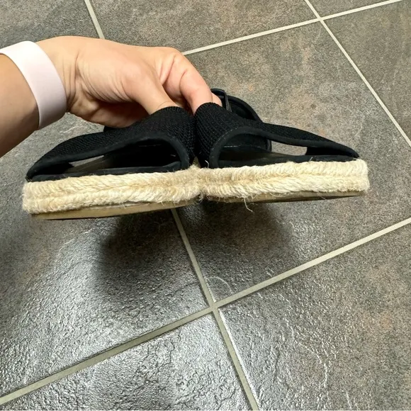 Eileen Fisher Mews Mesh Slip On Espadrilles Flats Womens Shoes Black 9.5