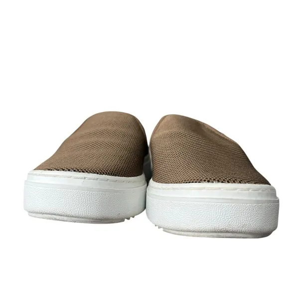Eileen Fisher Pep Slip On Olive Brown Platform Sneakers Size 9.