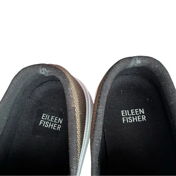 Eileen Fisher Pep Slip On Olive Brown Platform Sneakers Size 9.