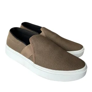 Eileen Fisher Pep Slip On Olive Brown Platform Sneakers Size 9.