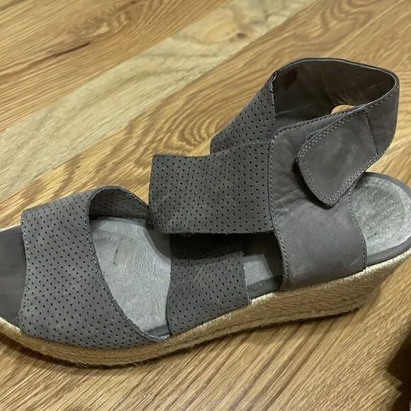 Eileen Fisher Perforated Leather Espadrilles