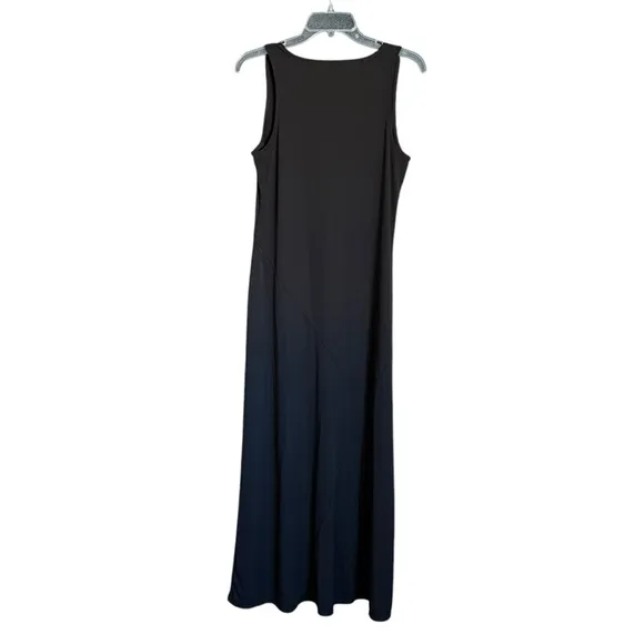 Elizabeth and James Black Liquid Travel Knit Sleeveless Tank Style Maxi Dress M