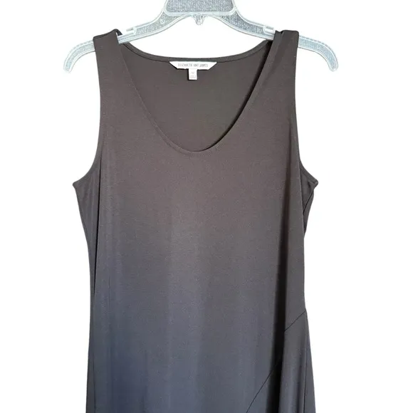 Elizabeth and James Black Liquid Travel Knit Sleeveless Tank Style Maxi Dress M