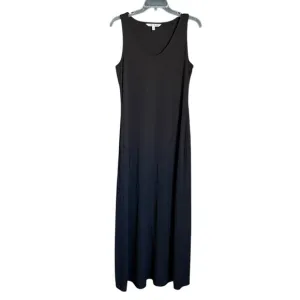 Elizabeth and James Black Liquid Travel Knit Sleeveless Tank Style Maxi Dress M