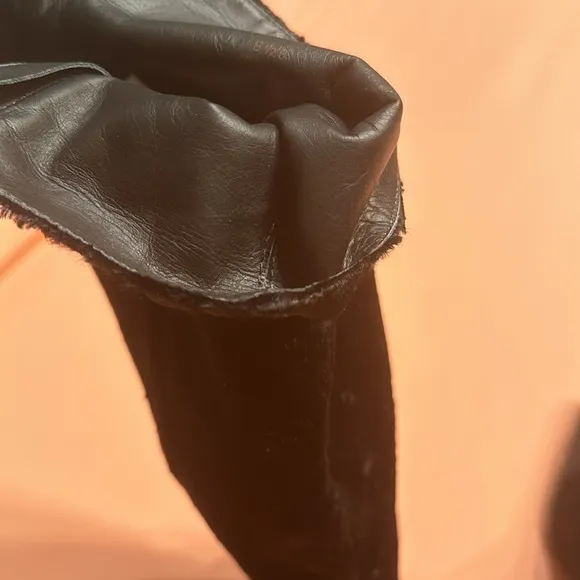 Elizabeth and James Fur boots. Black. Size 8.5.