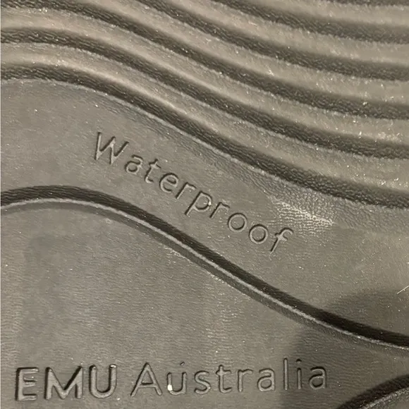 EMU Australia Judbury Waterproof Winter Boots Black with Grey Casual Snow Boots
