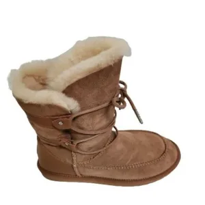 EMU Australia NIB Delegate 100% Sheepskin Boots Chestnut W11263 Size 10W
