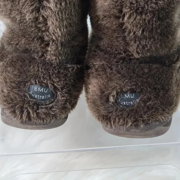 EMU Australia Unisex Boys Girls 3 Winter Boots Wool Brown Bear Shearling Warm