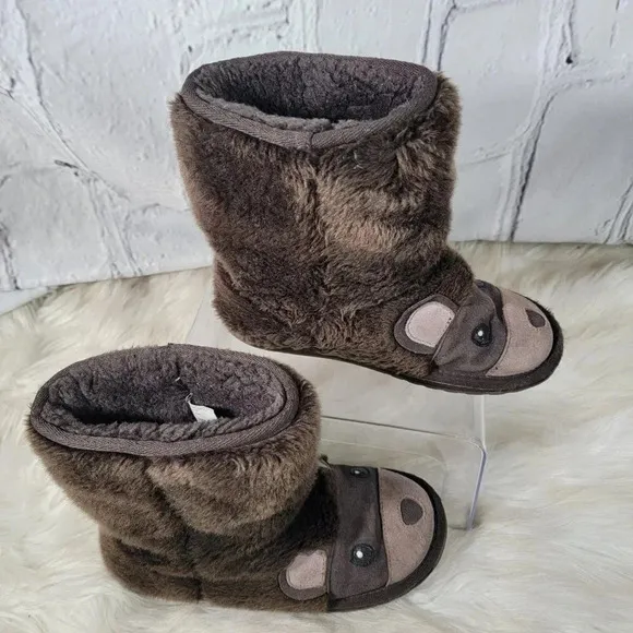 EMU Australia Unisex Boys Girls 3 Winter Boots Wool Brown Bear Shearling Warm