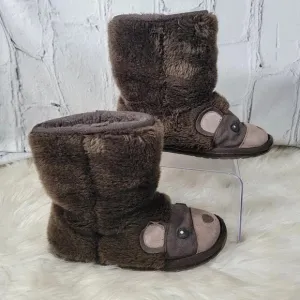 EMU Australia Unisex Boys Girls 3 Winter Boots Wool Brown Bear Shearling Warm