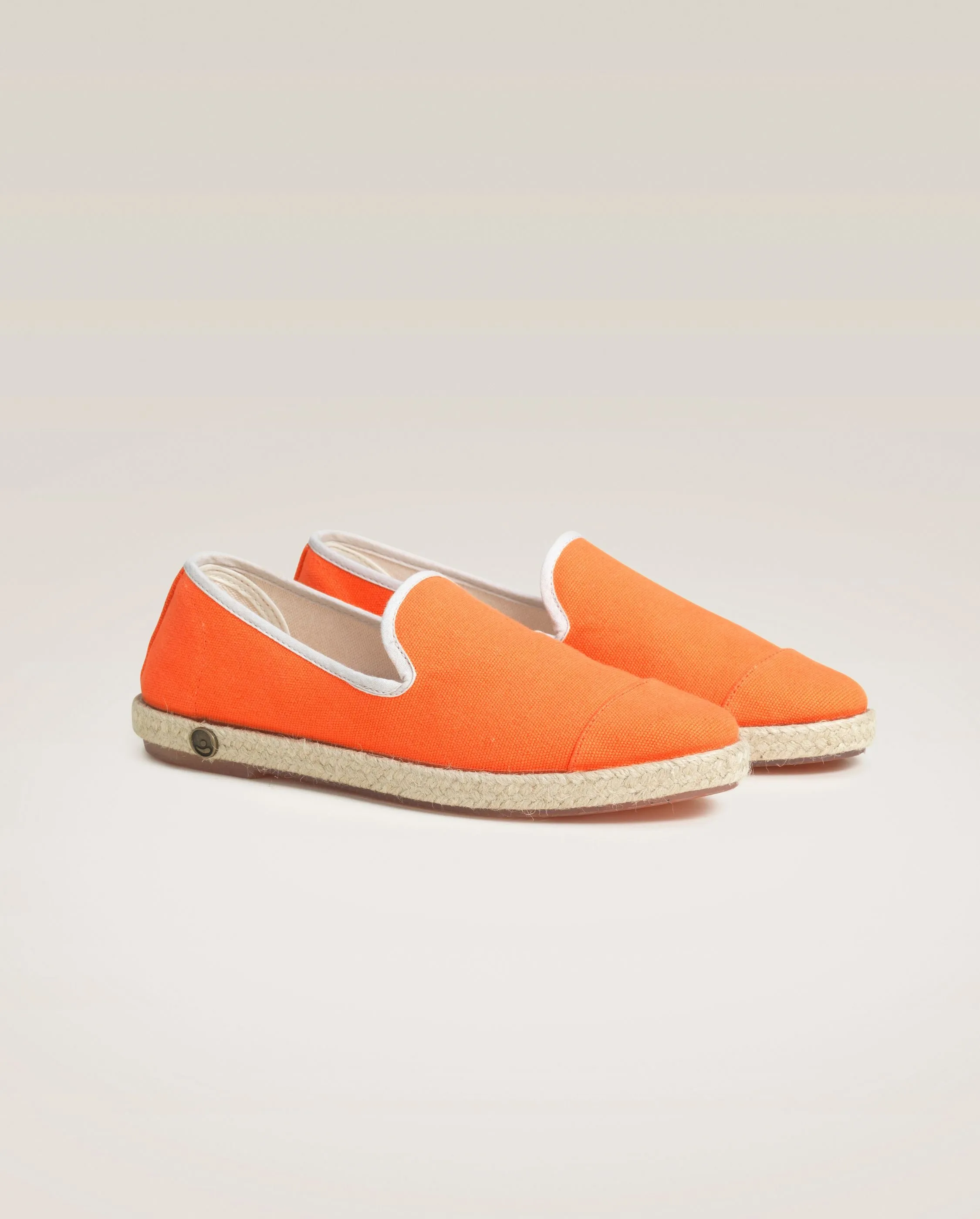 Espadrille homme coton, orange