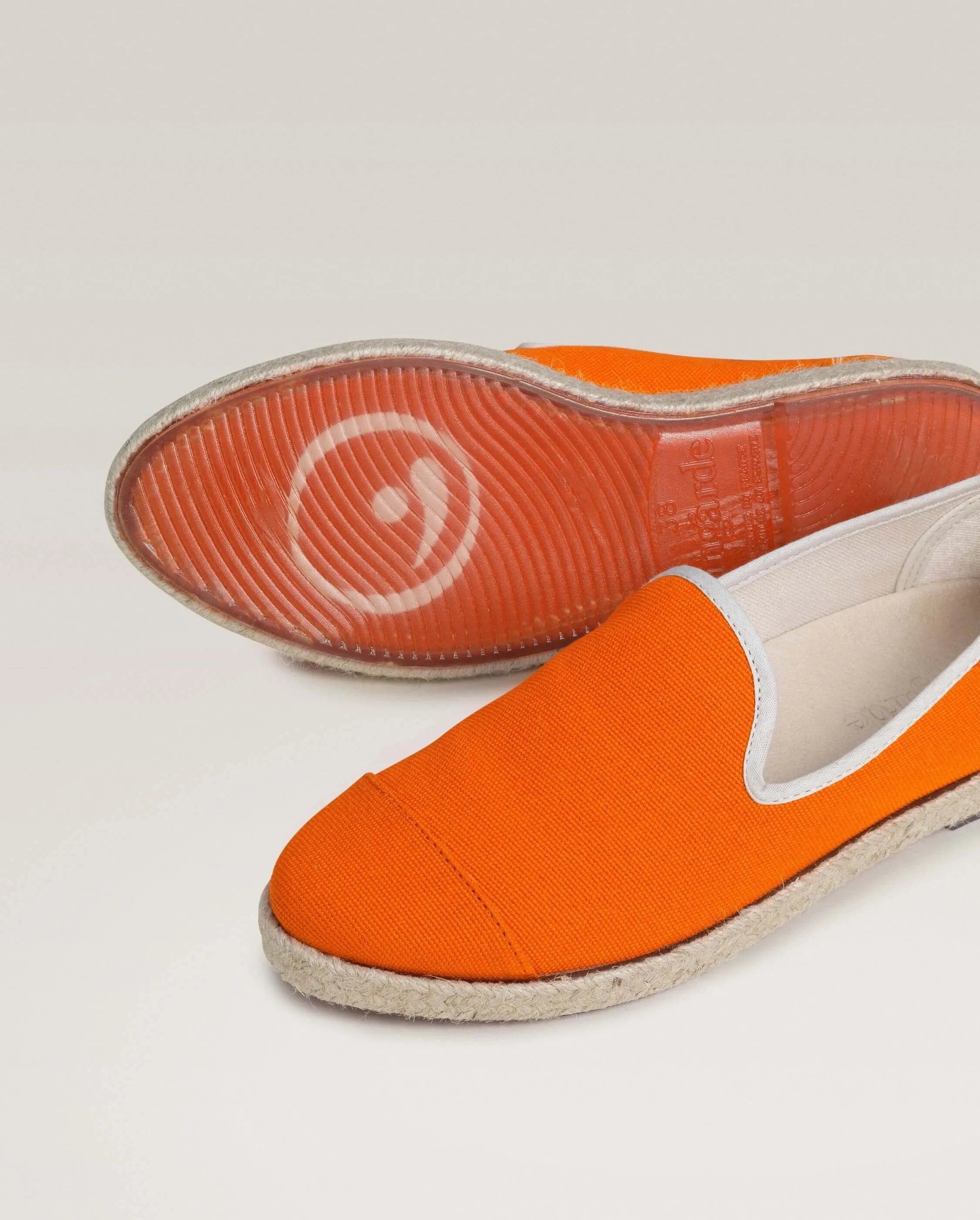 Espadrille homme coton, orange