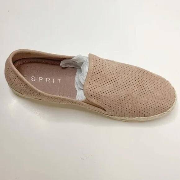 Esprit NWT Erin Slip On Perforated Casual Walking Summer Espadrille