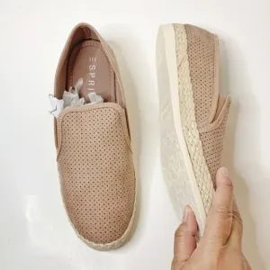 Esprit NWT Erin Slip On Perforated Casual Walking Summer Espadrille