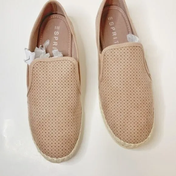 Esprit NWT Erin Slip On Perforated Casual Walking Summer Espadrille
