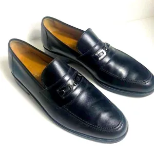 E.T. Wright Master's Collection Loafer Black Leather Size 9.5