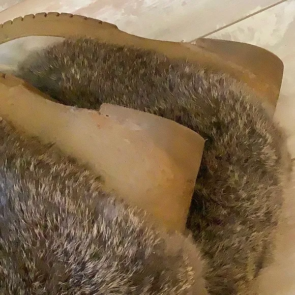 EUC Coach Maryann Rabbit Fur Boots