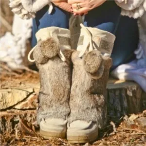 EUC Coach Maryann Rabbit Fur Boots