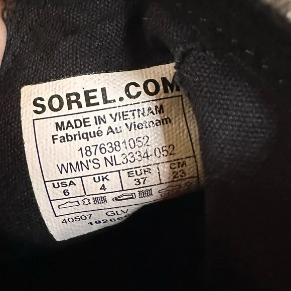 EUC SOREL Harlow Waterproof Leather Chelsea Ankle Boots - Quarry Gray Size 6
