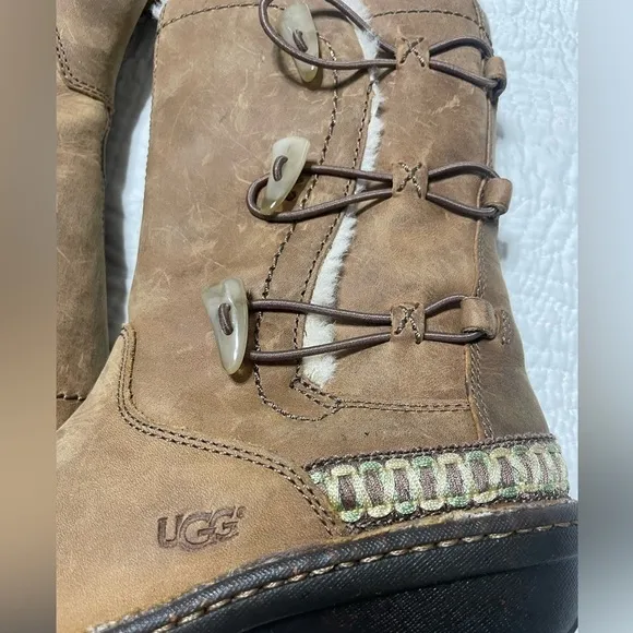 EUC UGG Australia Kona Brown Waterproof Boots SZ 7