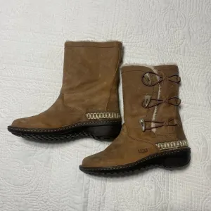 EUC UGG Australia Kona Brown Waterproof Boots SZ 7