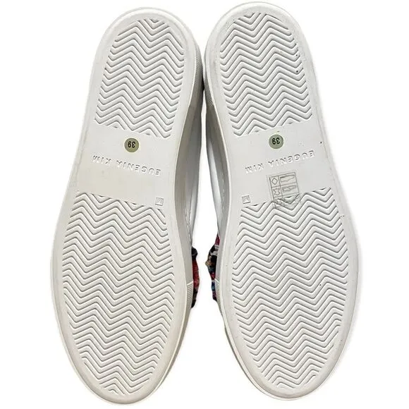 EUGENIA KIM Feather Pom-Pom Slip-on Sneakers
