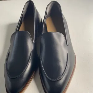 Everlane black leather loafers
