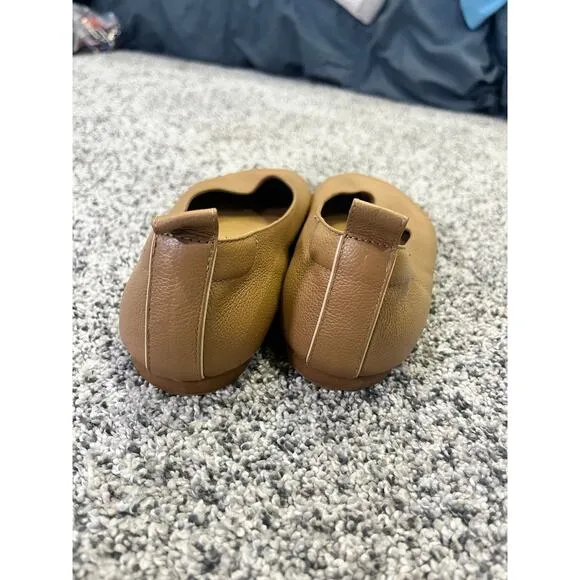 Everlane Leather Ballet Flats, Tan, Women’s Sz 8, Minimal Capsule Comfort Chic