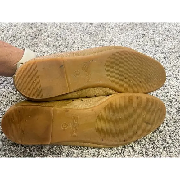 Everlane Leather Ballet Flats, Tan, Women’s Sz 8, Minimal Capsule Comfort Chic