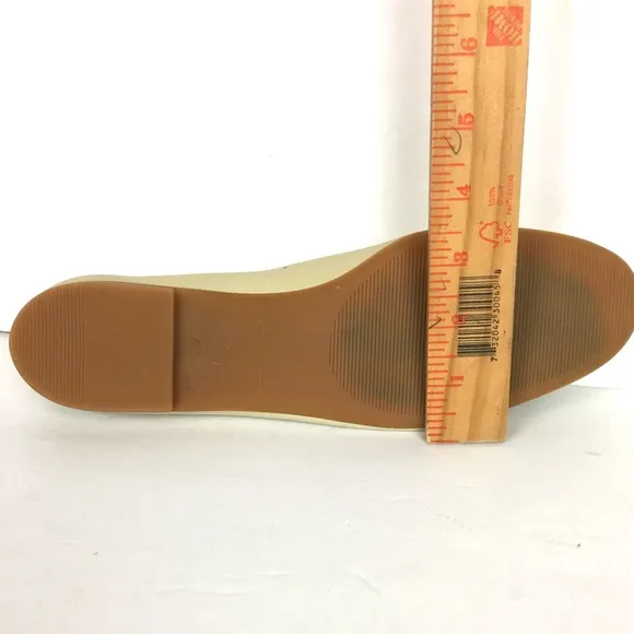 EVERLANE Made In Italy The Day Glove Leather Flats In Beige Size 10