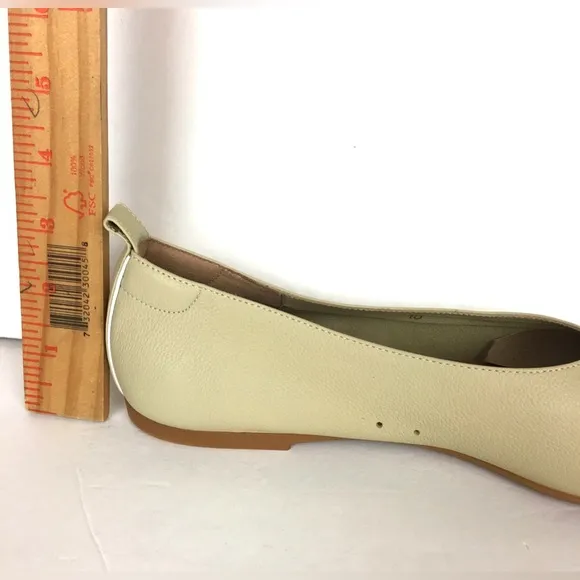 EVERLANE Made In Italy The Day Glove Leather Flats In Beige Size 10