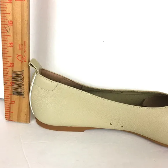 EVERLANE Made In Italy The Day Glove Leather Flats In Beige Size 10