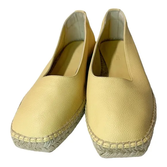 EVERLANE Pale Yellow Espadrilles Size 9