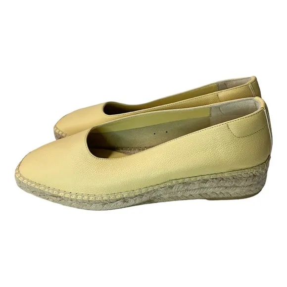 EVERLANE Pale Yellow Espadrilles Size 9