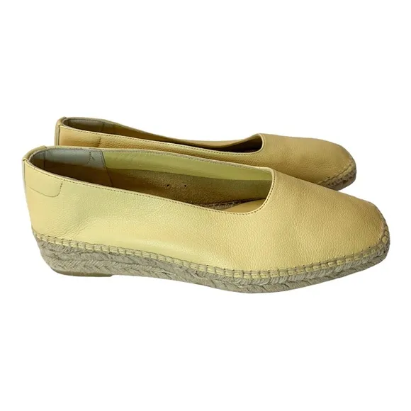 EVERLANE Pale Yellow Espadrilles Size 9