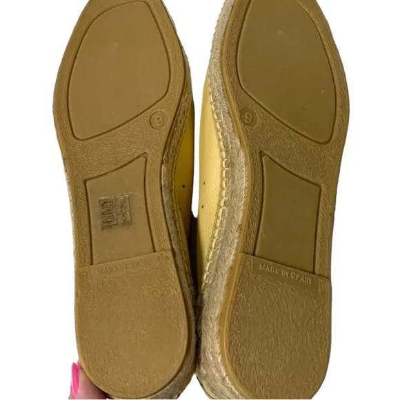 EVERLANE Pale Yellow Espadrilles Size 9