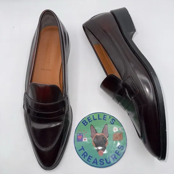 Everlane Shoes Women's 10 Modern Penny Loafer Mules Brown Leather Made In Italy