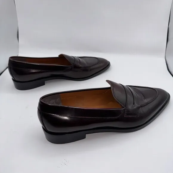 Everlane Shoes Women's 10 Modern Penny Loafer Mules Brown Leather Made In Italy