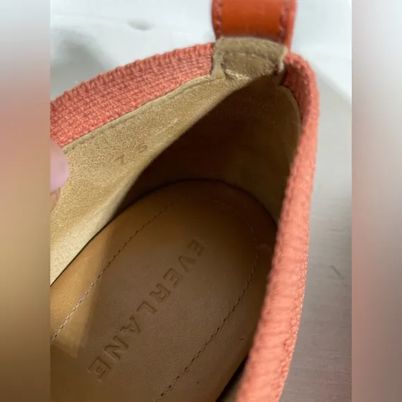 EVERLANE THE 40-hour flat in Reknit In Coral SIZE 7 1/2