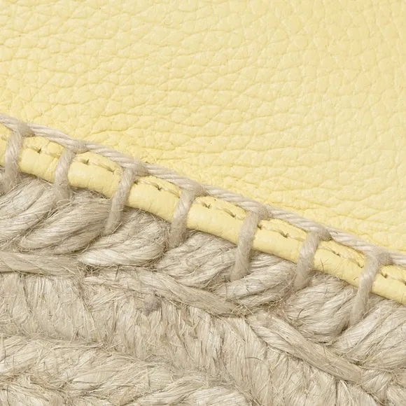 Everlane The Espadrilles in Pale Yellow Leather NWB 7.5
