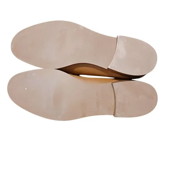 Everlane The Modern Loafer in Camel Tan, Size 9, Classic Brown Leather Slip-ons