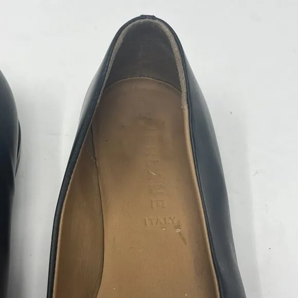 Everlane The Modern Point Flats 7.5 black pointed toe leather women