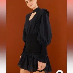 FARM Rio Black Heart Neckline Mini Dress
