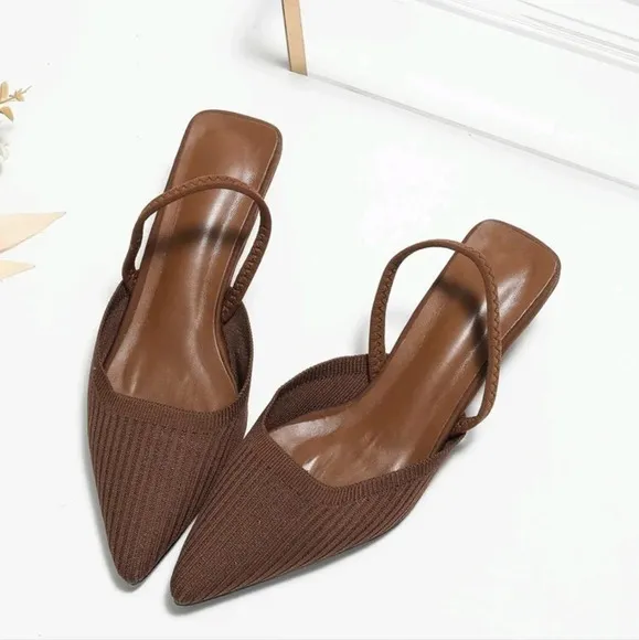 Fashionable New Style Women's High-Heeled Shoes With Pointed Toe, Elastic Strap