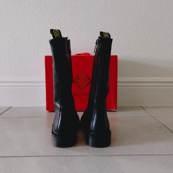 Faux Fur Lined Combat Boots