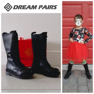 Faux Fur Lined Combat Boots
