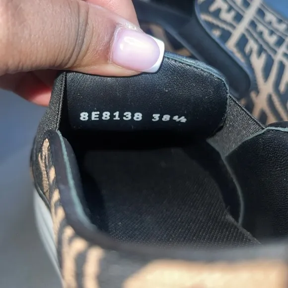 Fendi Designer Slip-On Sneakers with Monogram Pattern